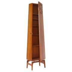 Danish Modern Storage Cabinet Grandfather Clock