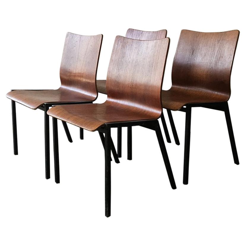 Danish 1970s Midcentury Stacking Chairs 