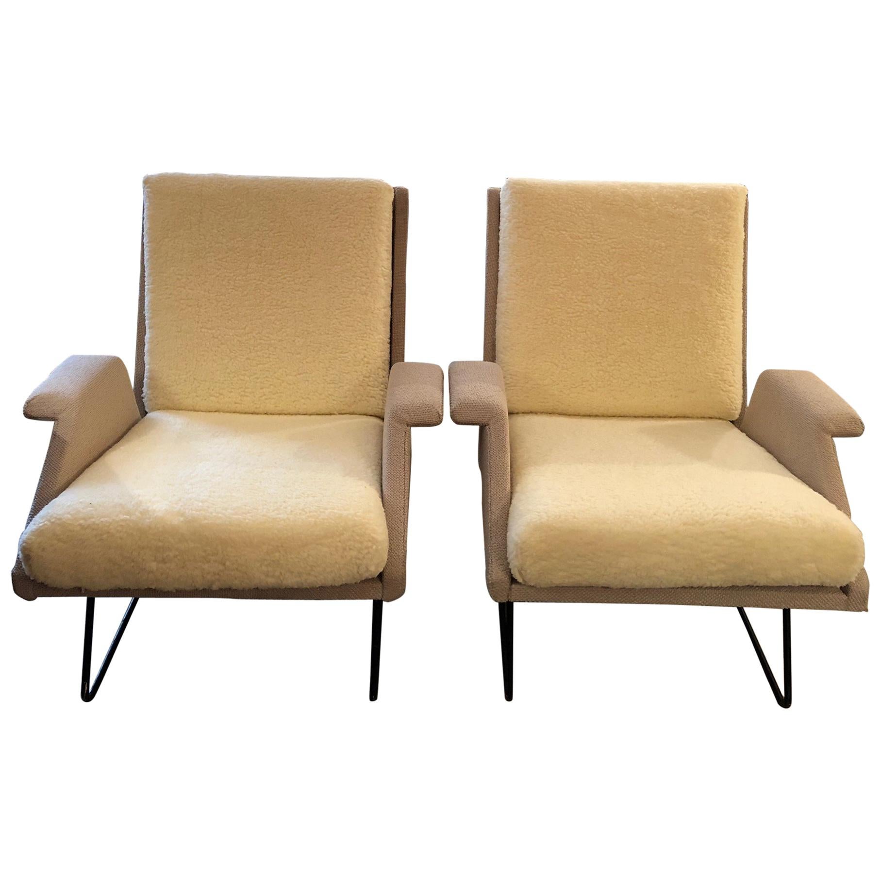 Louis Paolozzi Pair of "Confidence" Armchairs