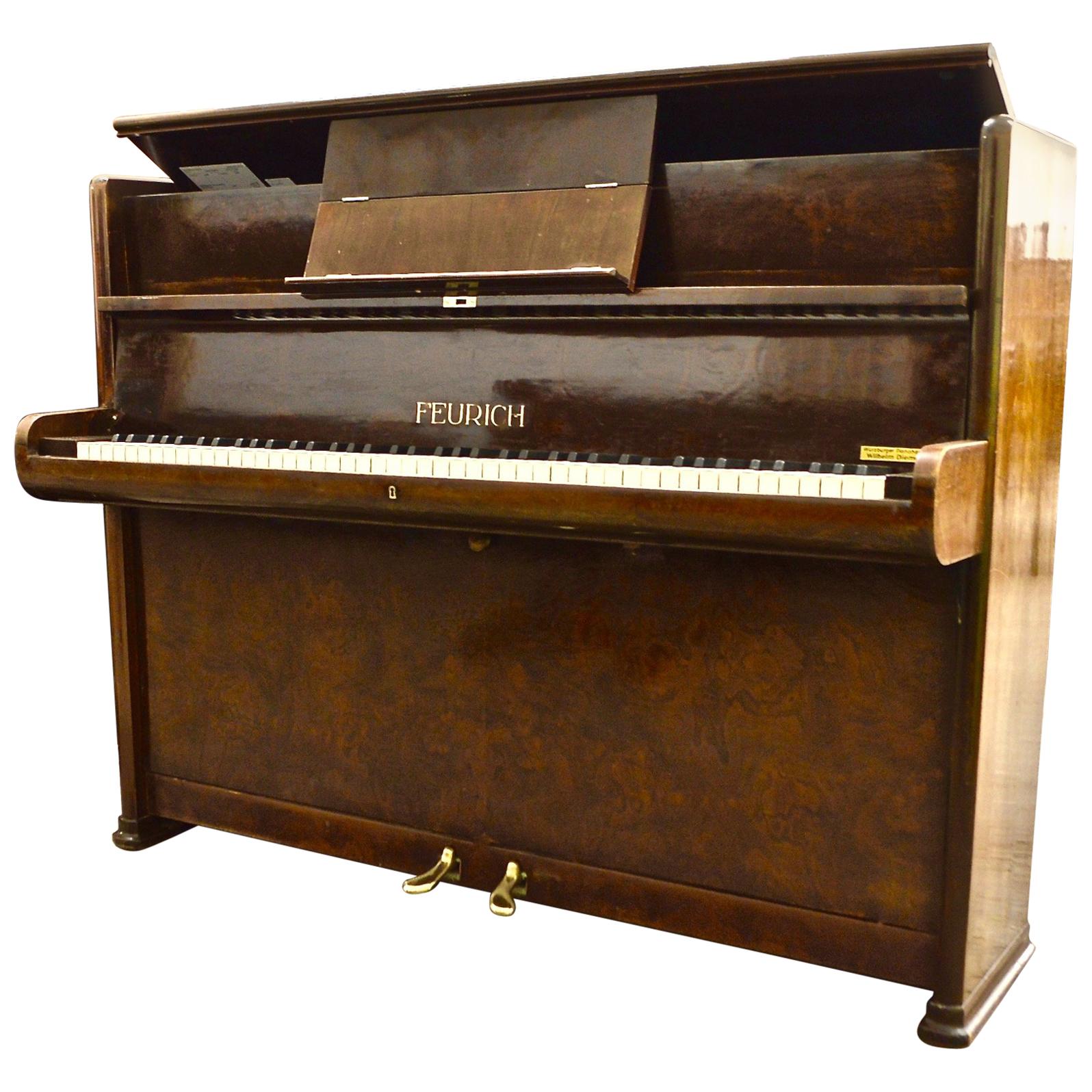 German Made Feurich Piano, Bahaus Designed, Made in 1938 For Sale