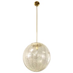 La Murina Large Murano Glass Orb Sphere Chandelier, 1960s