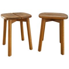 Pair of "Coffee Bean" Stools by Pierre Gautier Delaye, France, 1960s