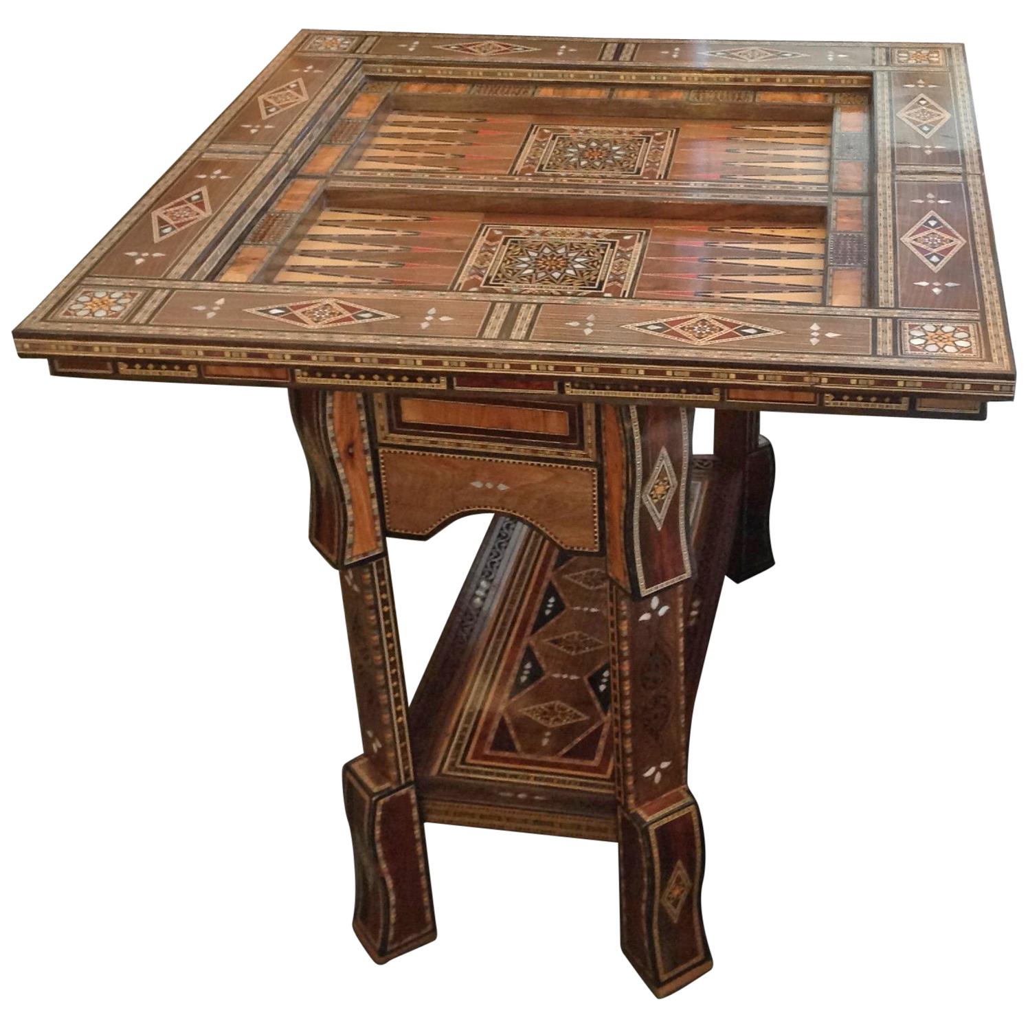 Moroccan Folding Game Table