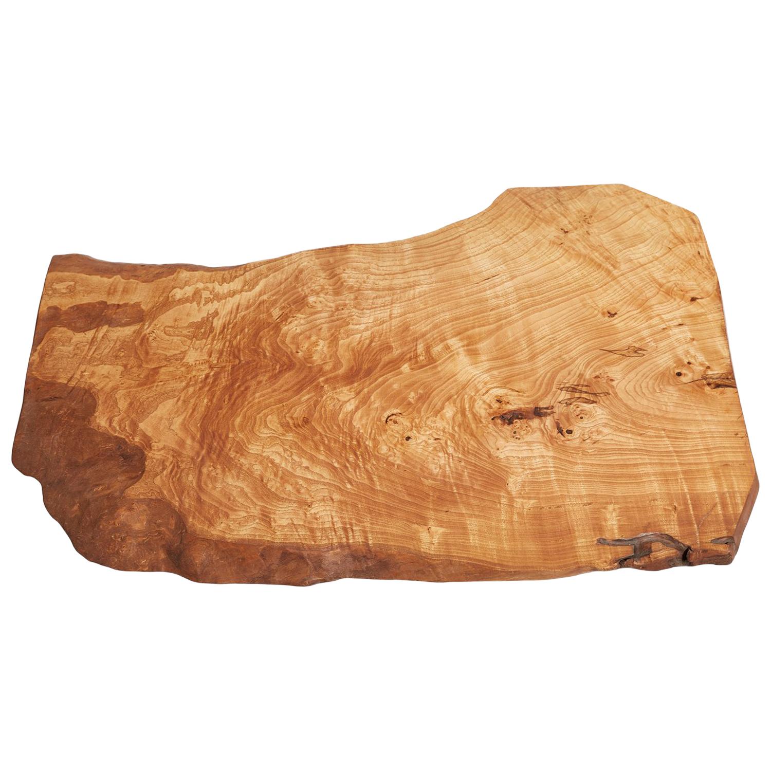 Ash Tree Live Edge Coffee Table, Live Edge Table, Rustic Edge End Table For Sale