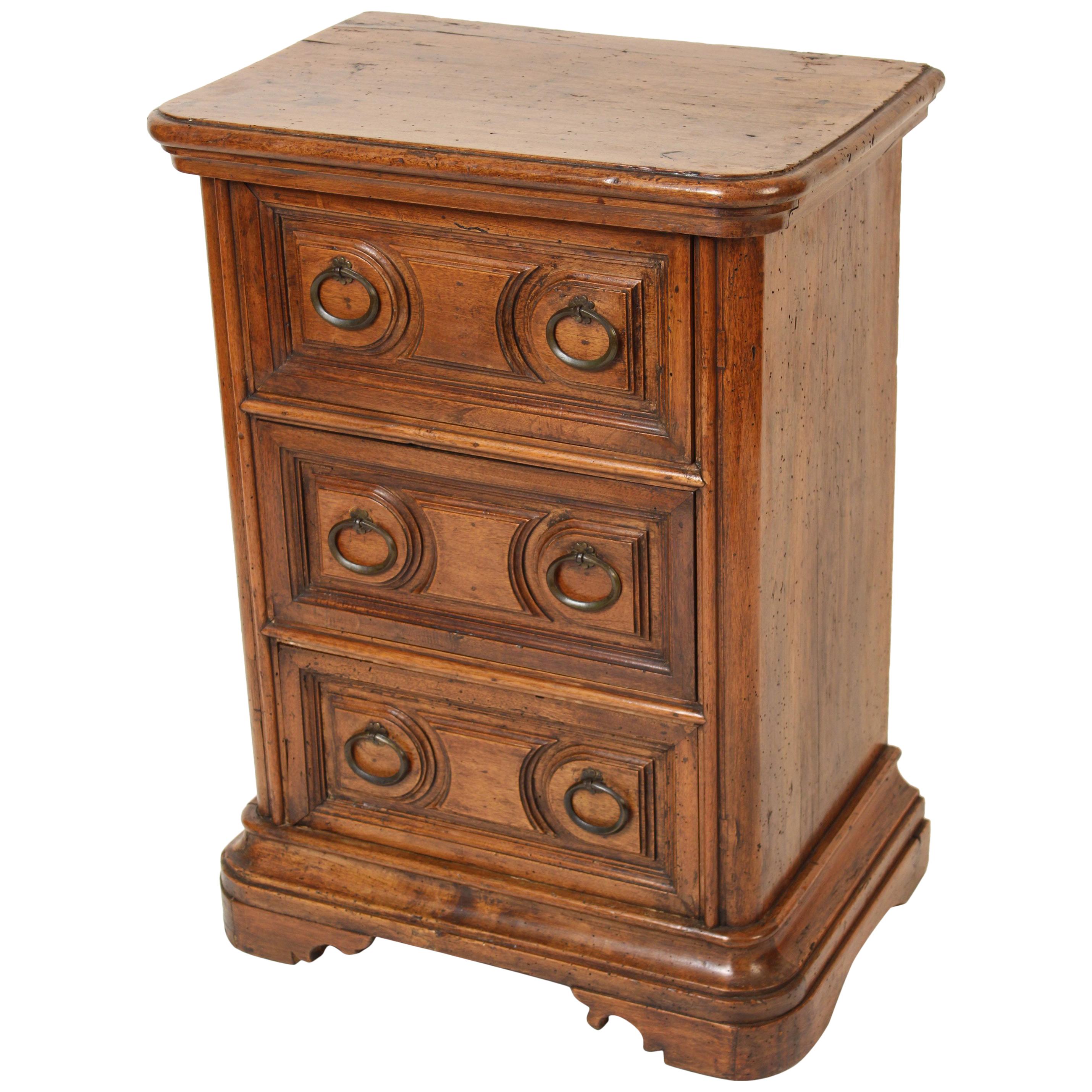 Antique Baroque Style Walnut Chest of Drawers