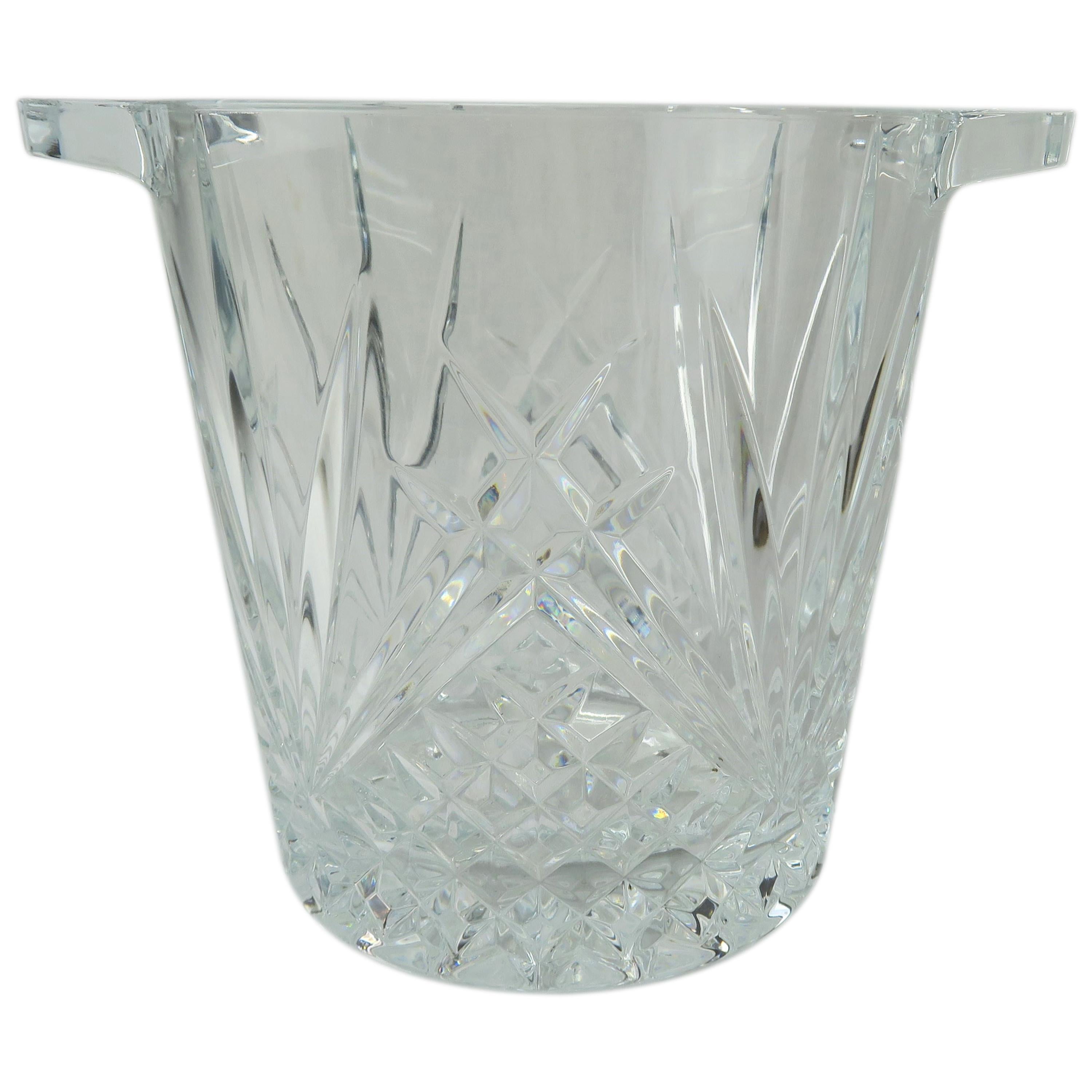 Cut Crystal Ice Bucket with Handles