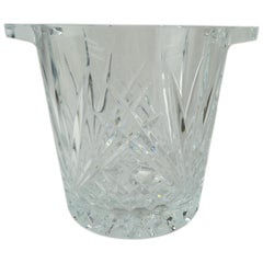 Vintage Cut Crystal Ice Bucket with Handles