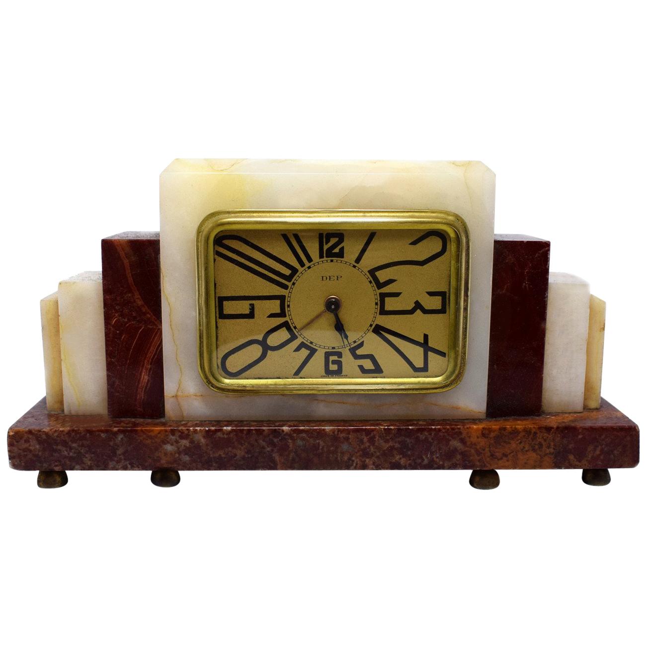 1930s Art Deco French Clock by Dep