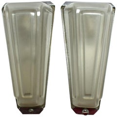 Pair of Art Deco Conical Wall Light Sconces
