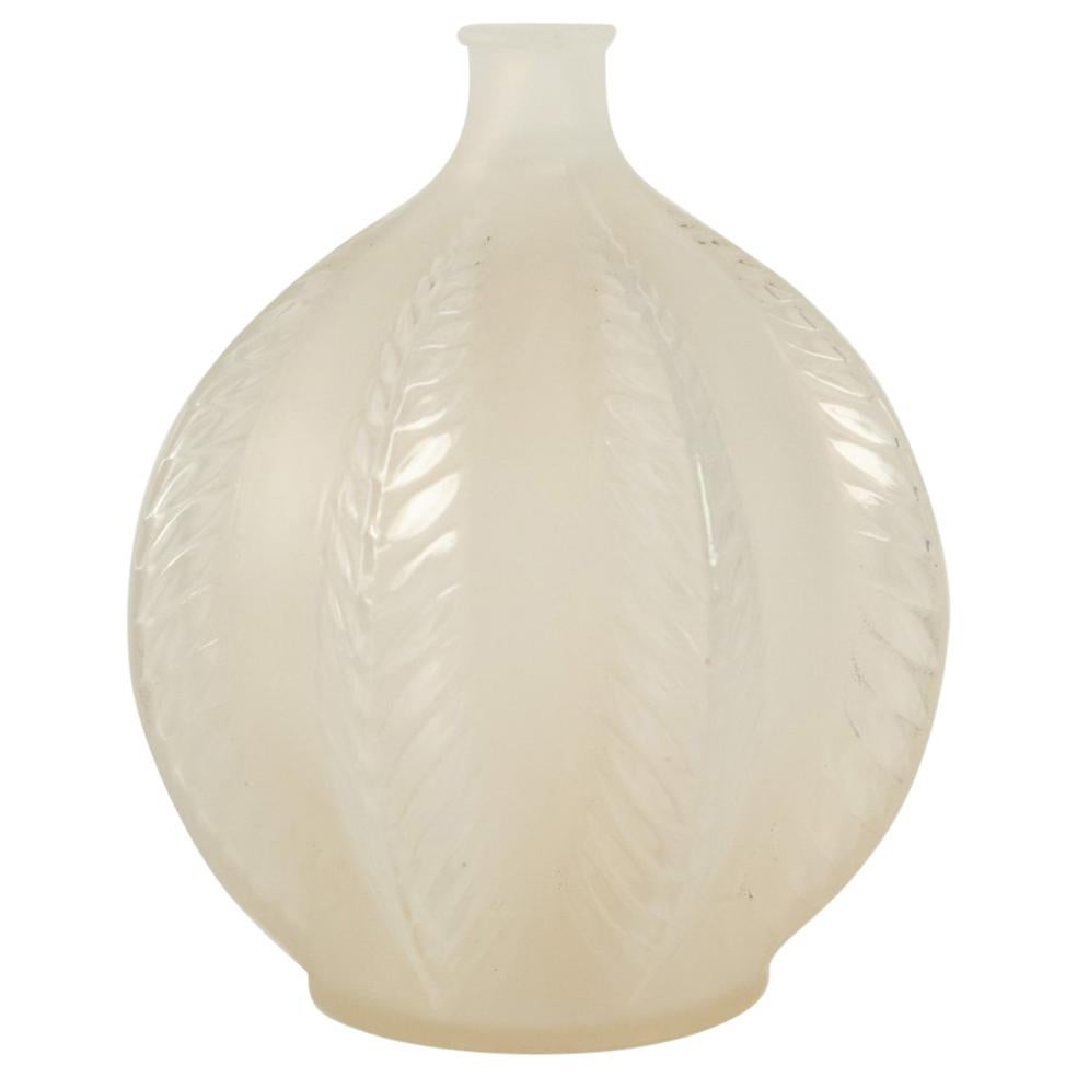 Rene Lalique Opalescent Vase "Malines"