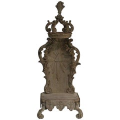 French 18th Century Weathered Oak Baroque Altar