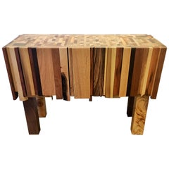 Mixed Wood and Acrylic Paint Table by Artist Ben Darby