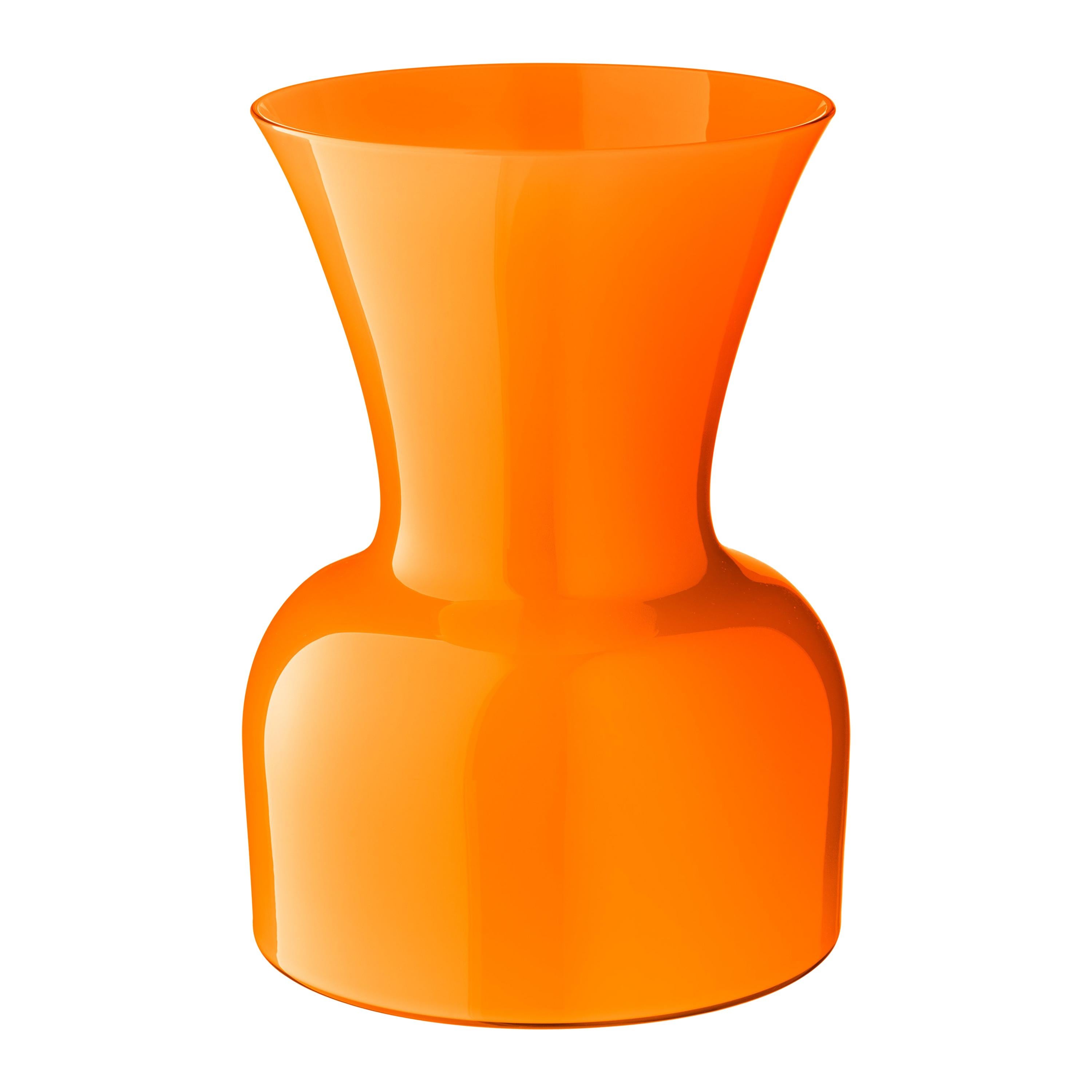 Salviati Large Daisy Profili Vase in Orange by Anna Gili im Angebot