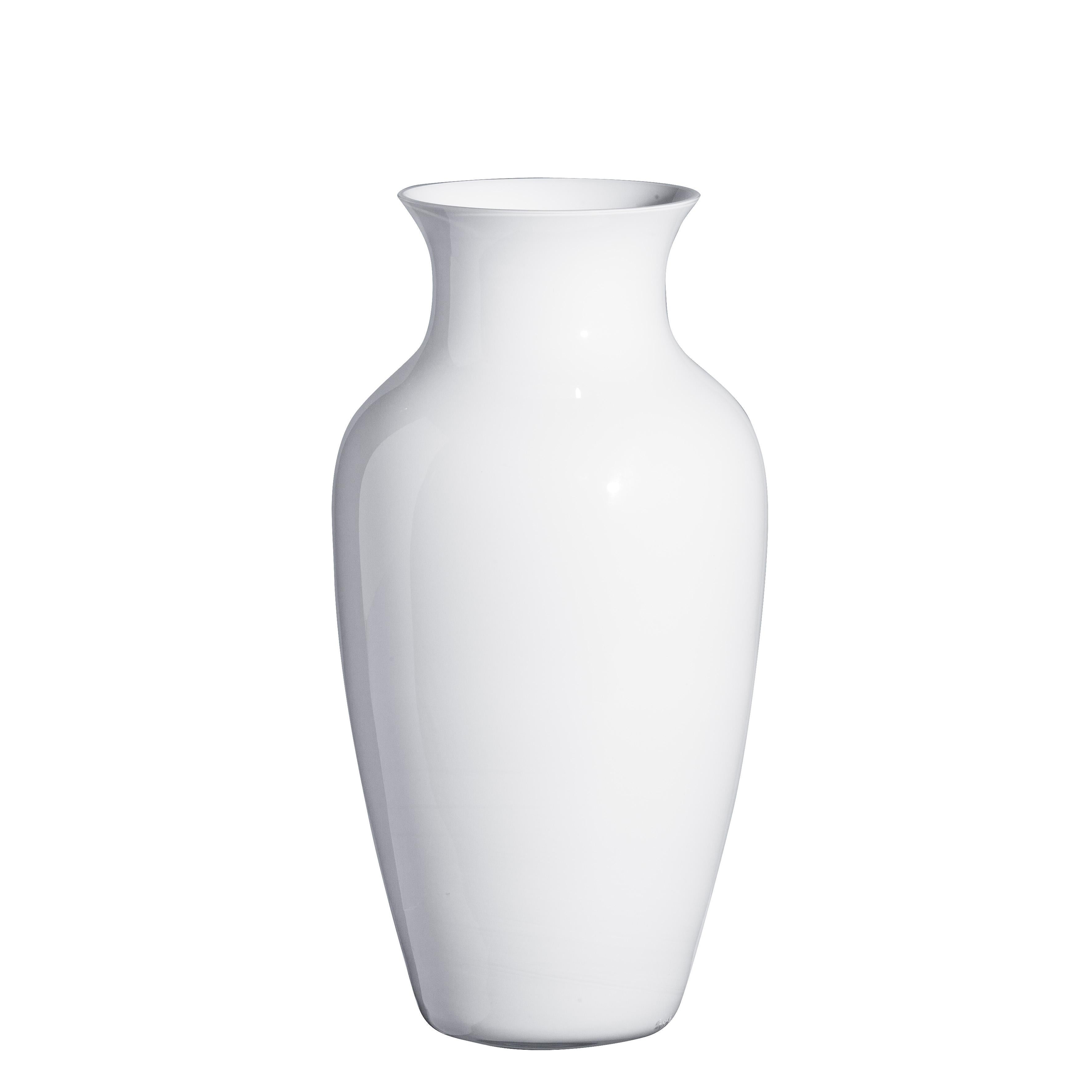 Petit vase I Cinesi blanc en blanc par Carlo Moretti