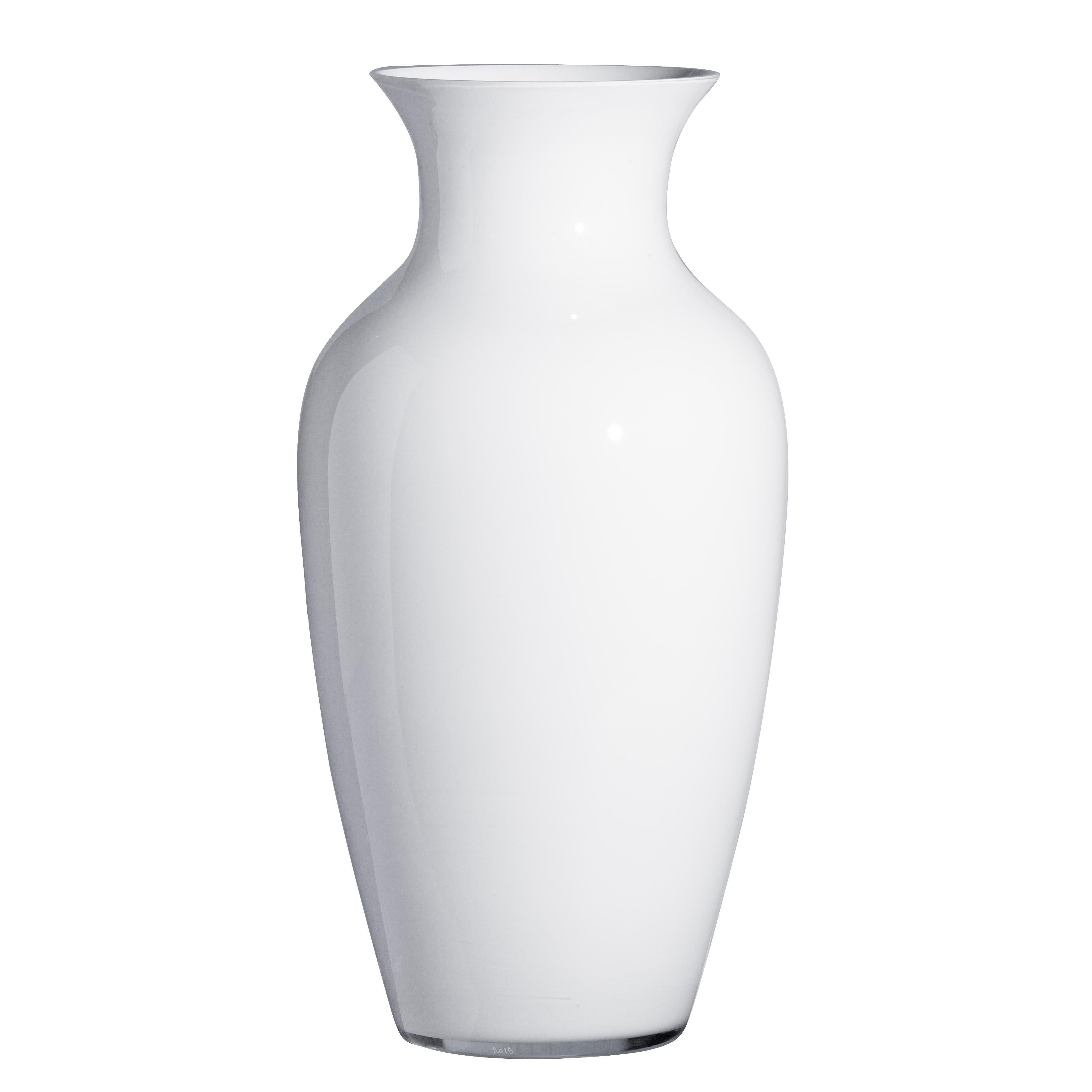 Large I Cinesi Vase in White by Carlo Moretti For Sale