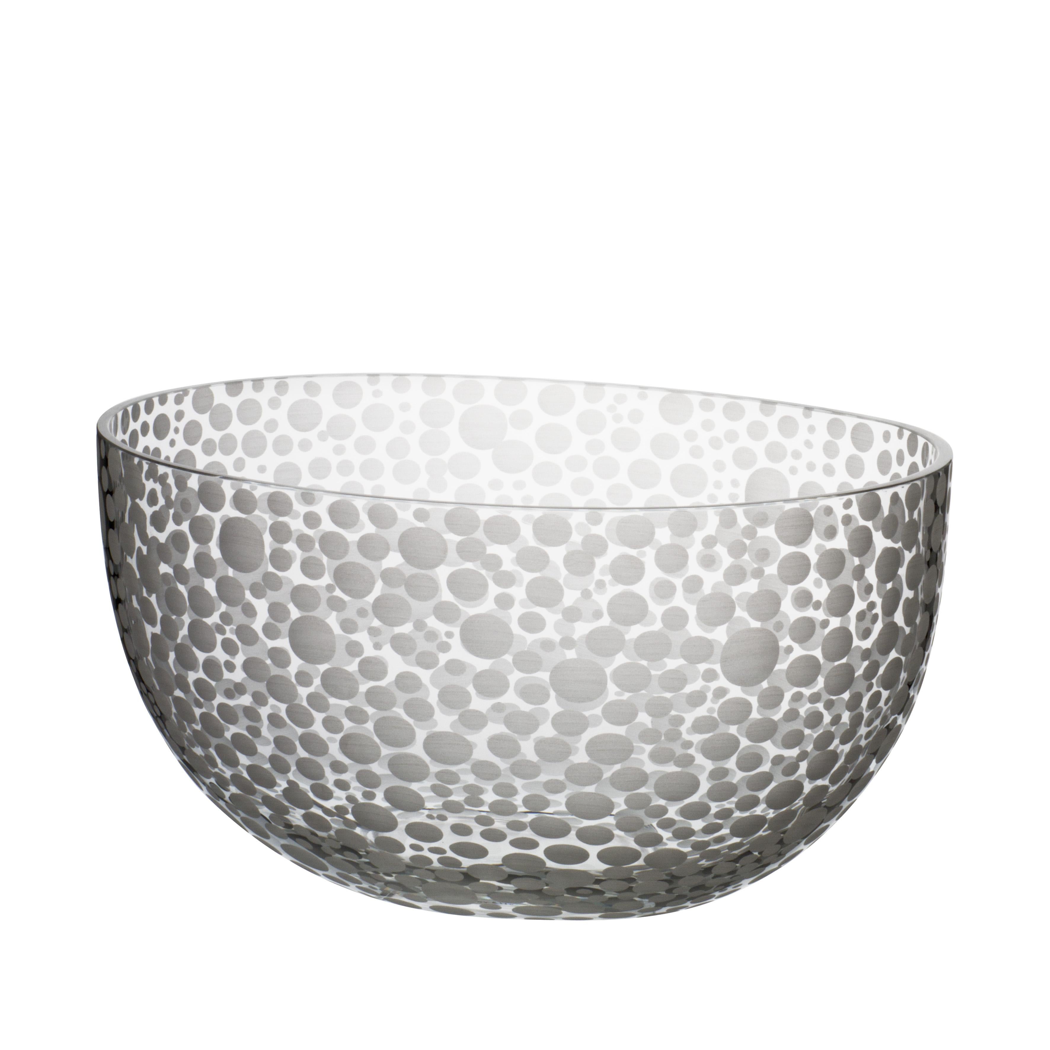 Millebolle Bowl with Spotted White Detail by Carlo Moretti For Sale