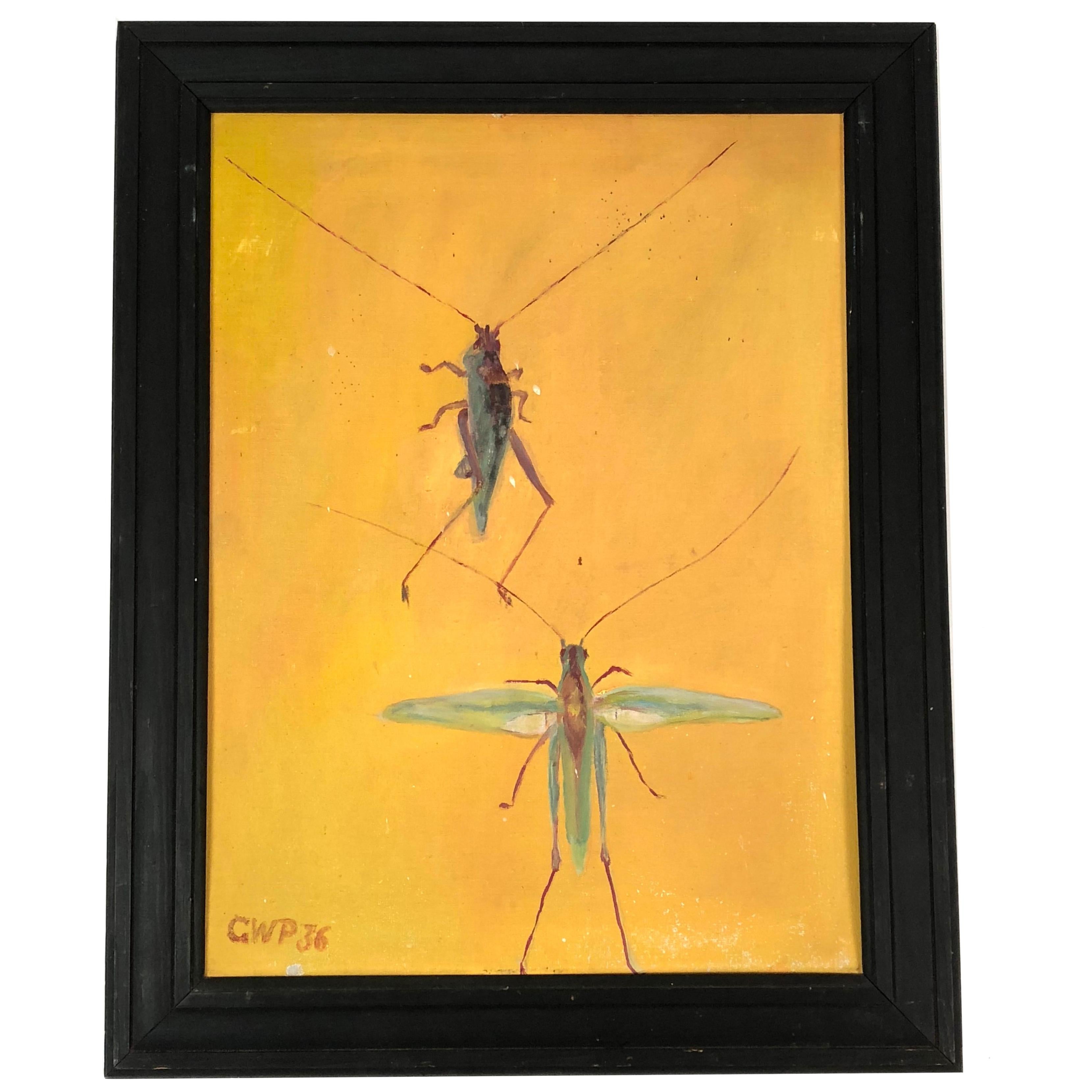 Painting of Grasshoppers, circa 1936