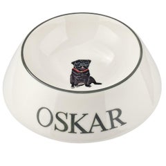 Comedero Moderno para Perro Porcelana Pintado a Mano Personalizado Sofina Boutique Kitzbuehel