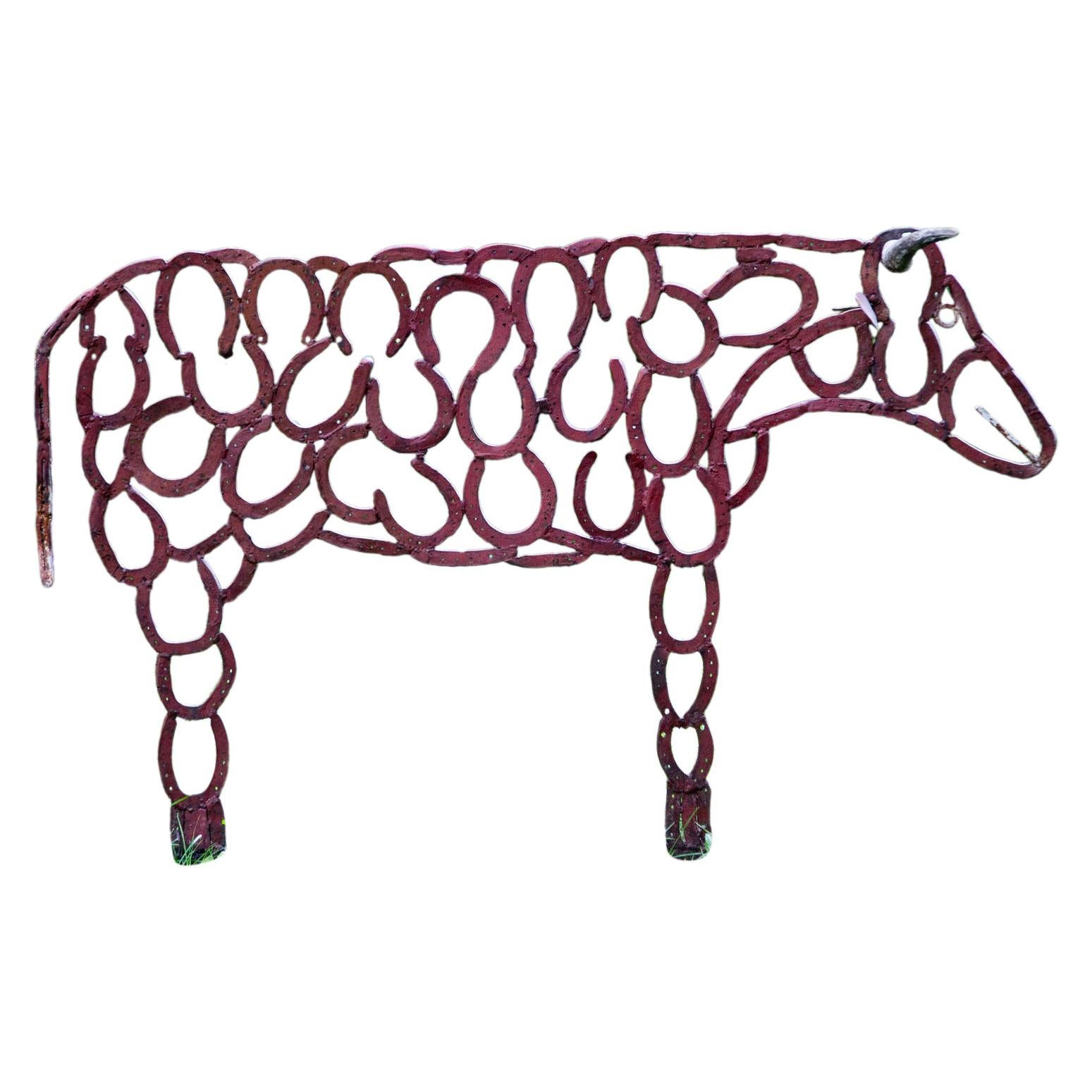 Iron Sculpture of a Cow, 20th Century
