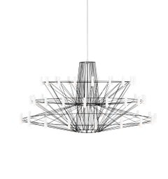 Moooi Coppélia Large Matte Black LED Suspension Light Fixture with 54 Lamps