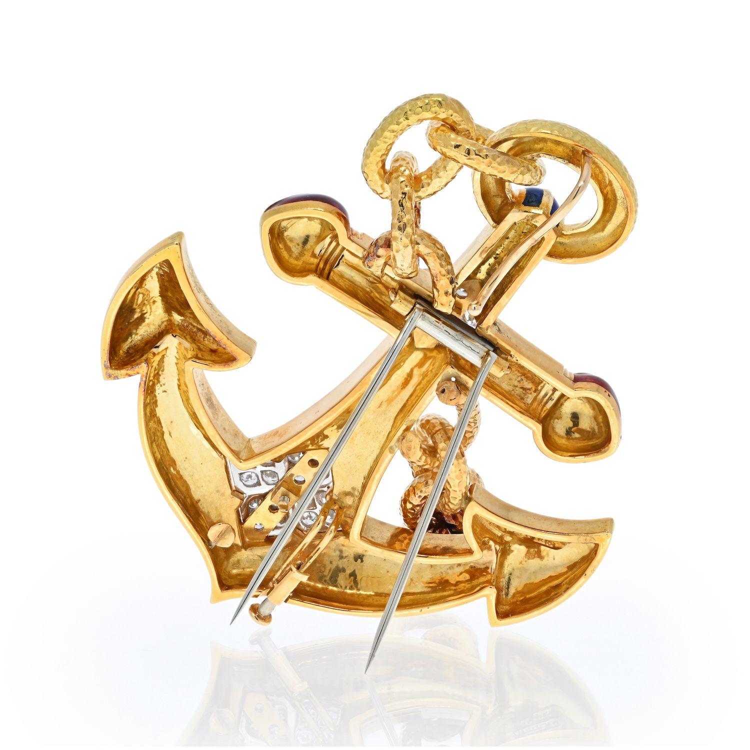 There is a very curious story about anchors in jewelry. In the early stages of Christianity, when Romans persecuted those who followed the religion, the anchor was a way that Christians could identify other Christians. They would leave anchors