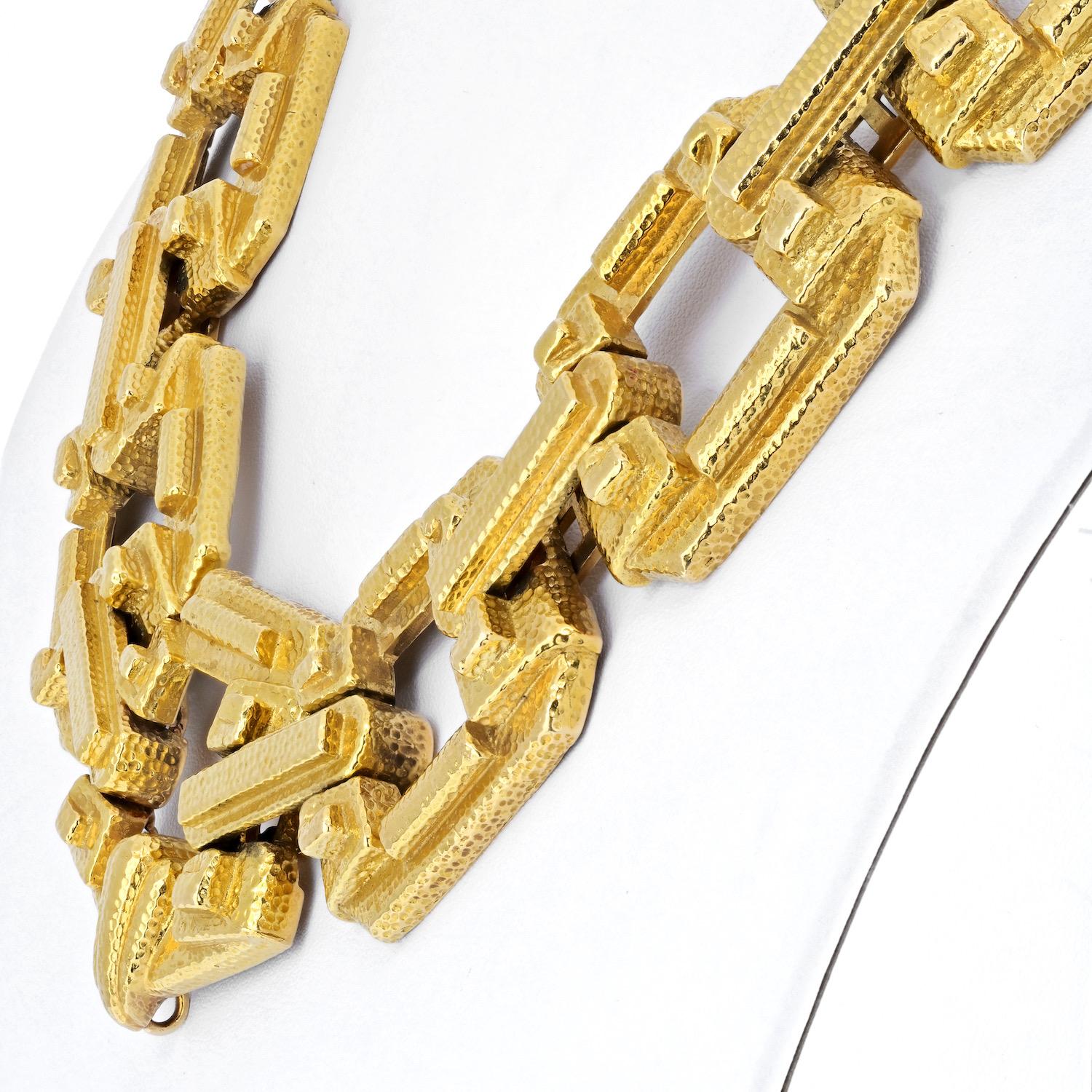 mens gold cage chain