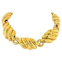 Halskette aus Platin und 18 Karat Gelbgold mit schwerem Kragen von David Webb