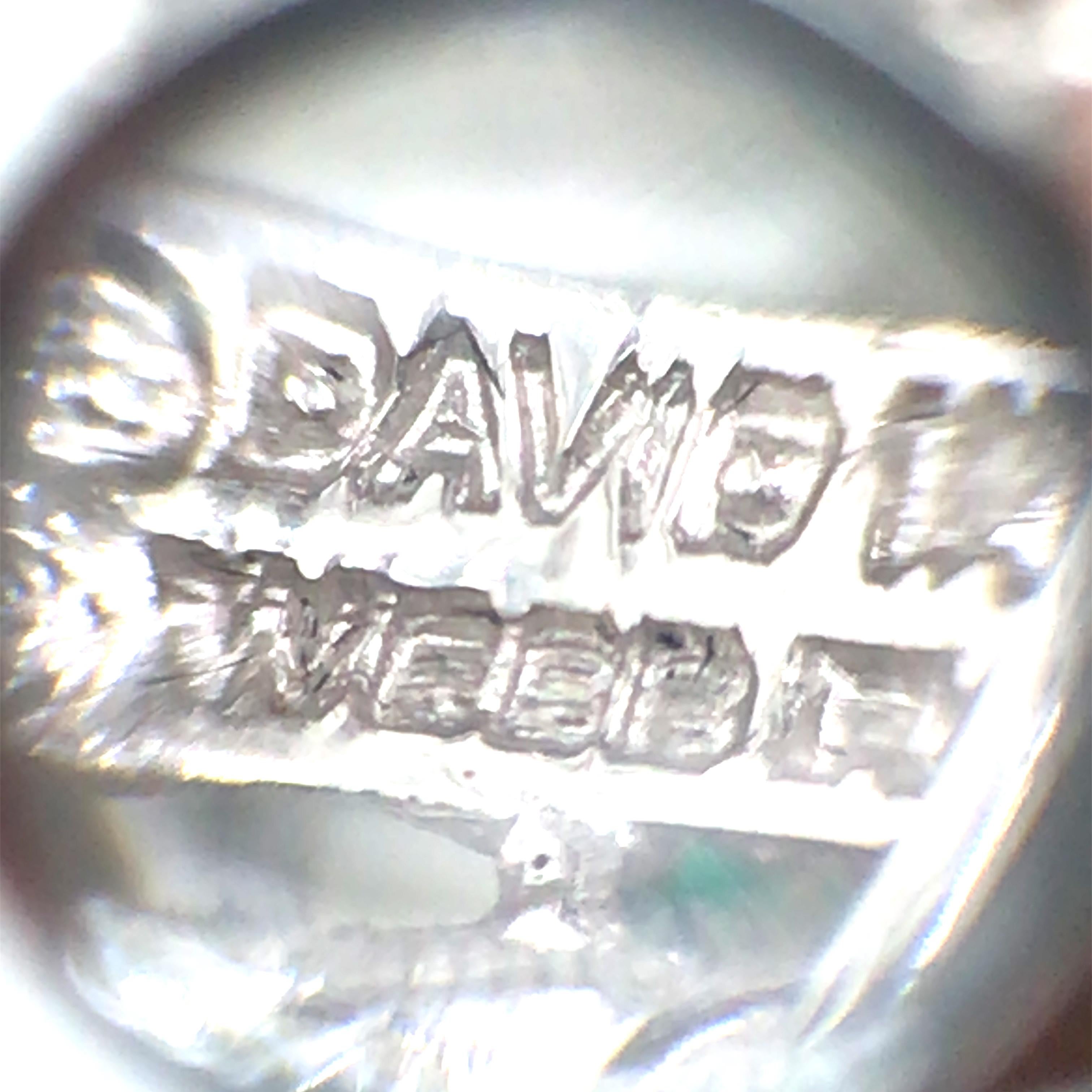 Women's David Webb, Platinum Colombia minor Emerald Diamond Ring, AGL For Sale