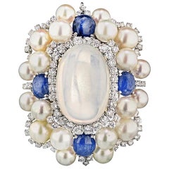 david webb wikipedia David Webb 1960
s Cabochon Cut Moonstone Sapphires and Diamond Brooch
