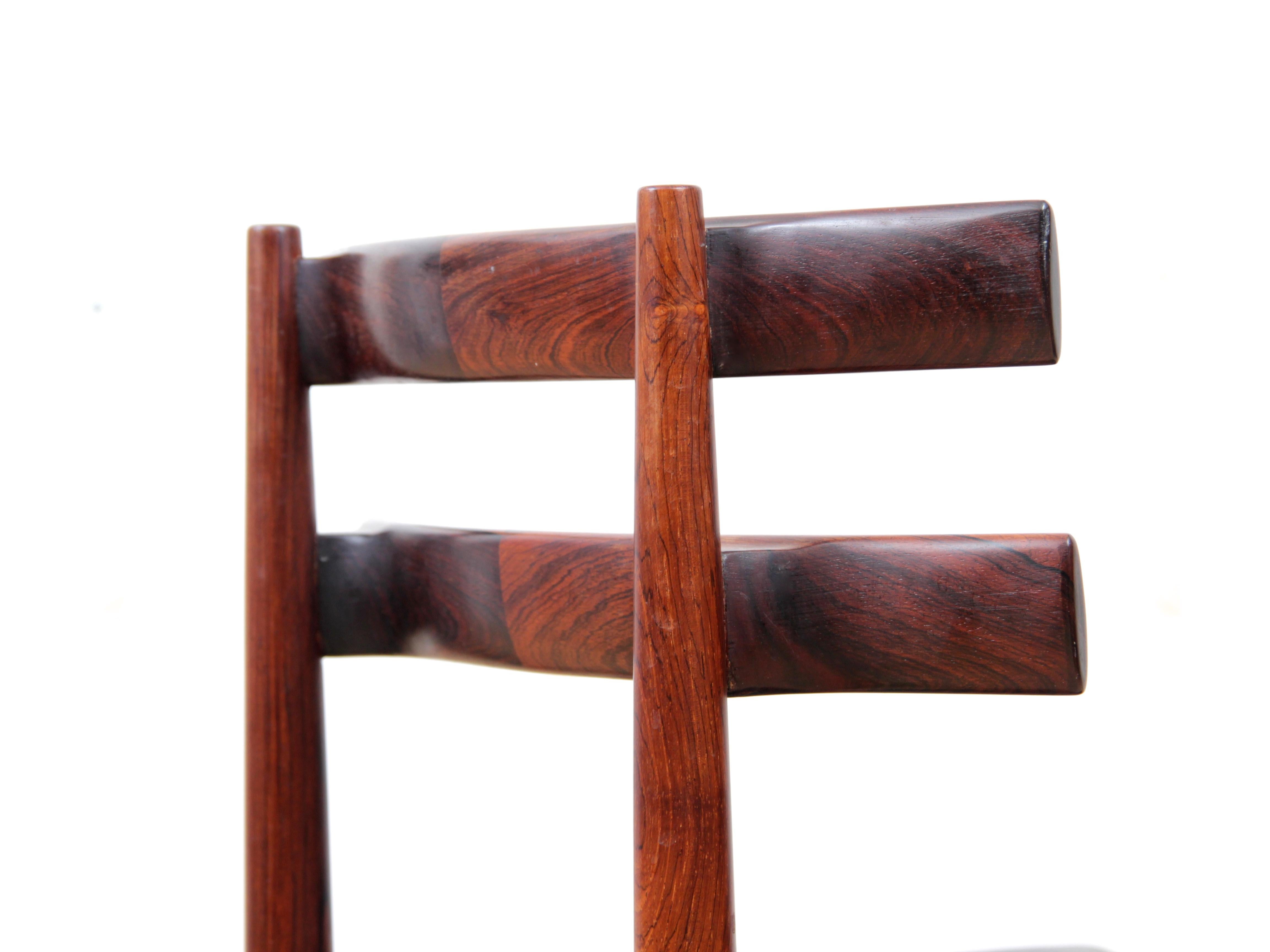Mid-Century Modern Danish Set of Four Chairs in Rosewood by Poul Hundevad 7