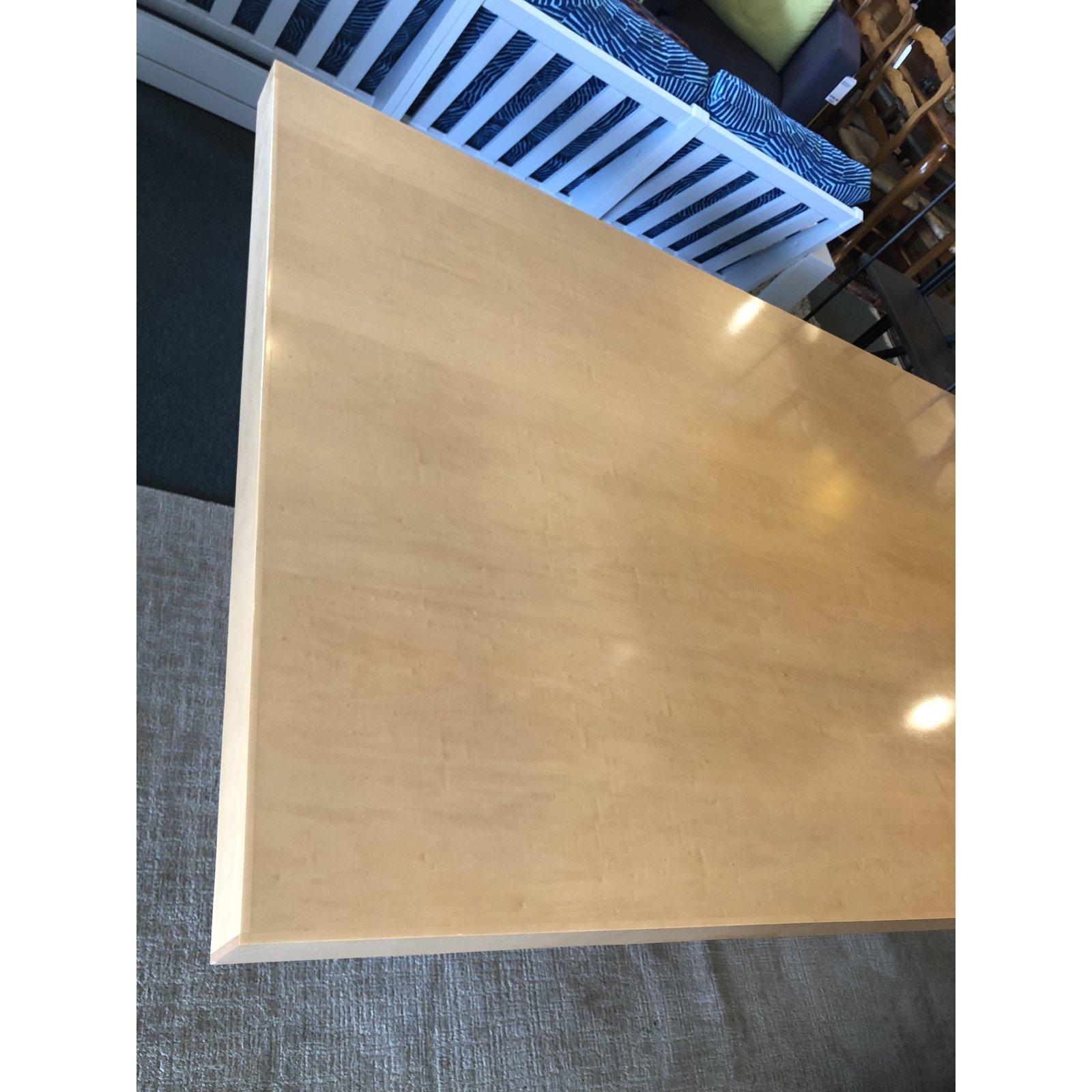 A contemporary table made through CJ Welch showroom in San Francisco Design Center. It can be used as a dining table, conference table or large desk. Original Price $15,000.

 