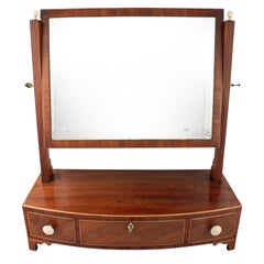Georgian Bow Fronted Dressing Mirror