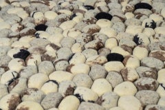 Ksenia Stanishevski, Pebble Rug, 100% Indian Wool, Felt, circa 2000, India
