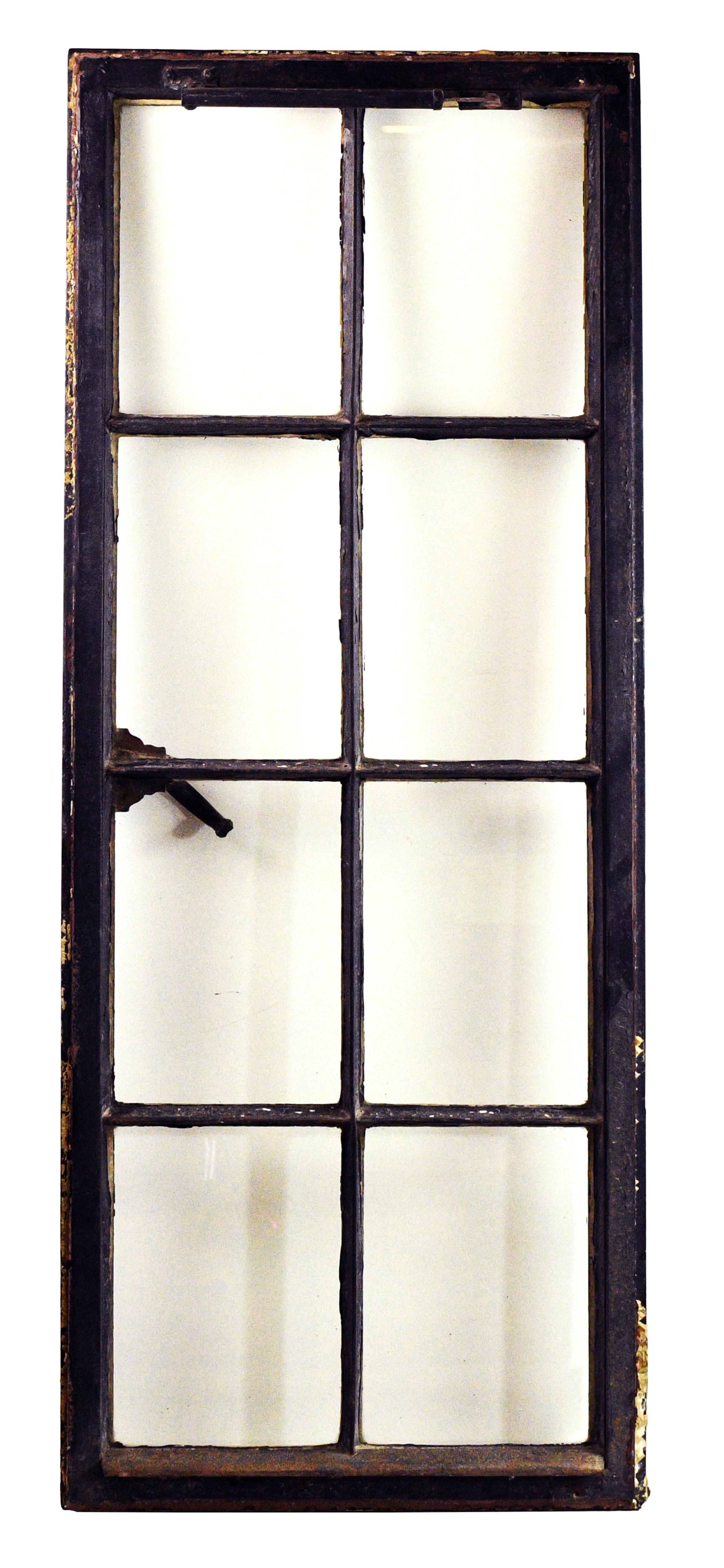 Schoolhouse Iron Frame Window with Tempered Glass