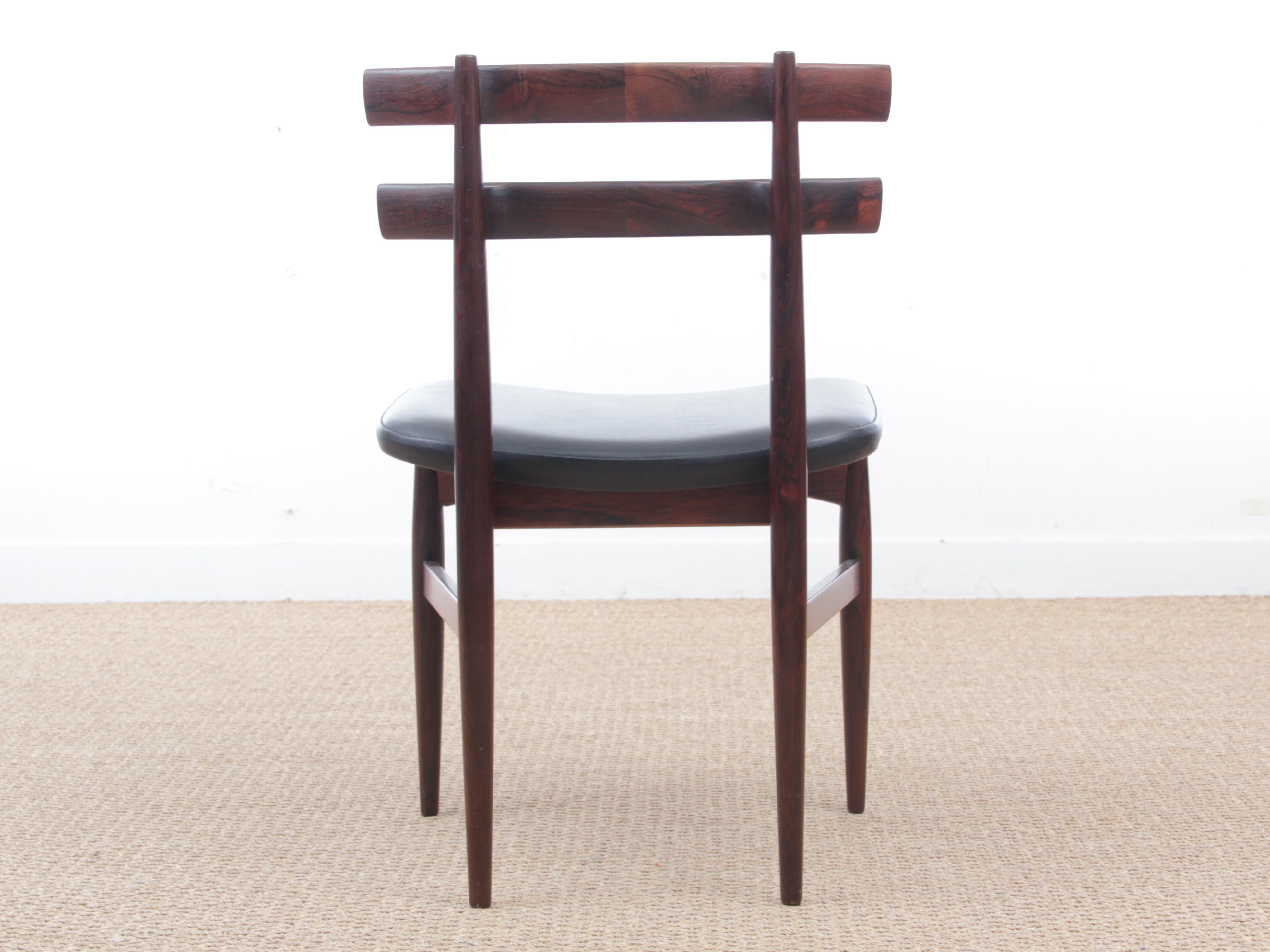 Mid-20th Century Mid-Century Modern Danish Set of Four Chairs in Rosewood by Poul Hundevad