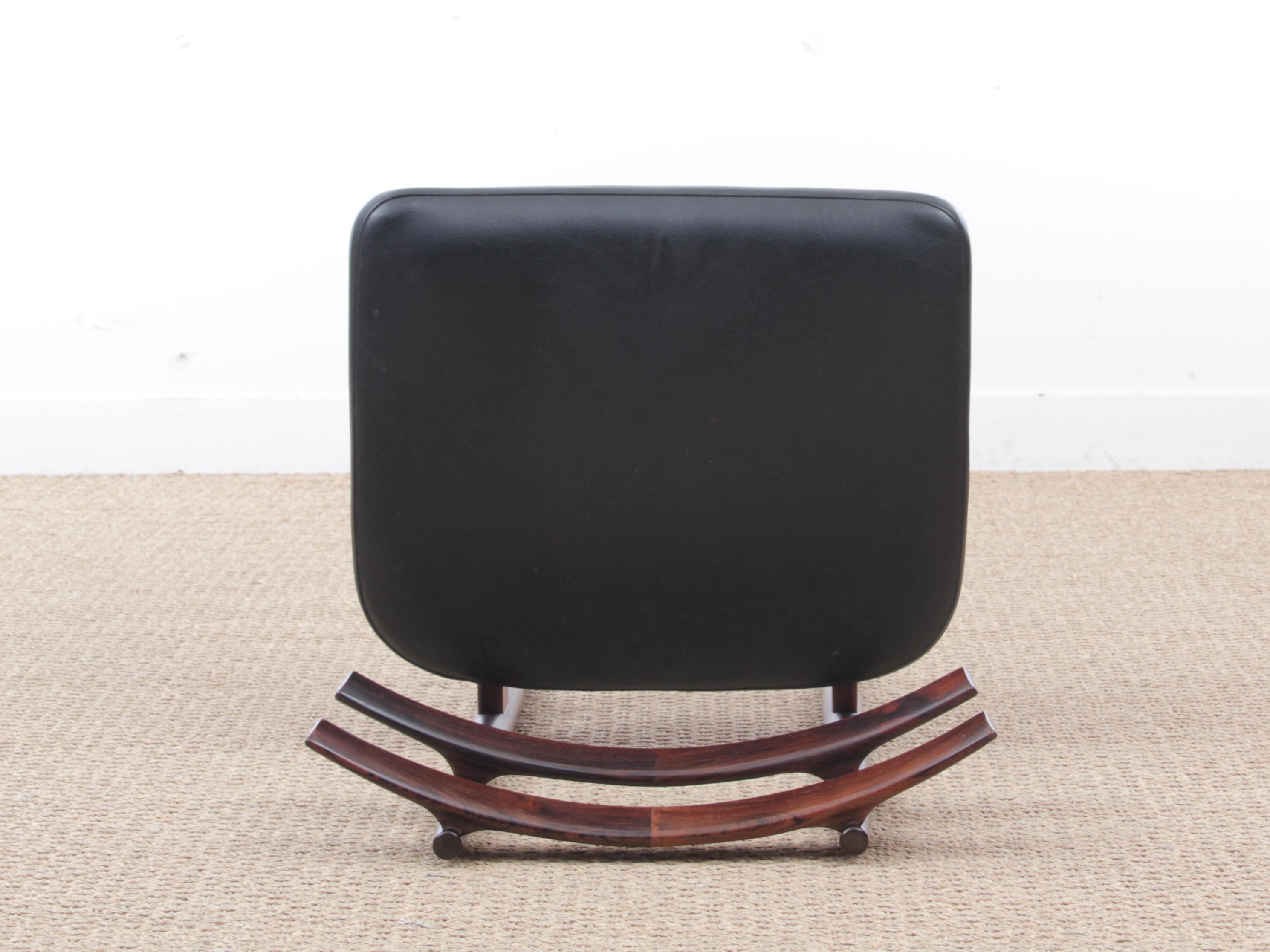 Mid-Century Modern Danish Set of Four Chairs in Rosewood by Poul Hundevad 1