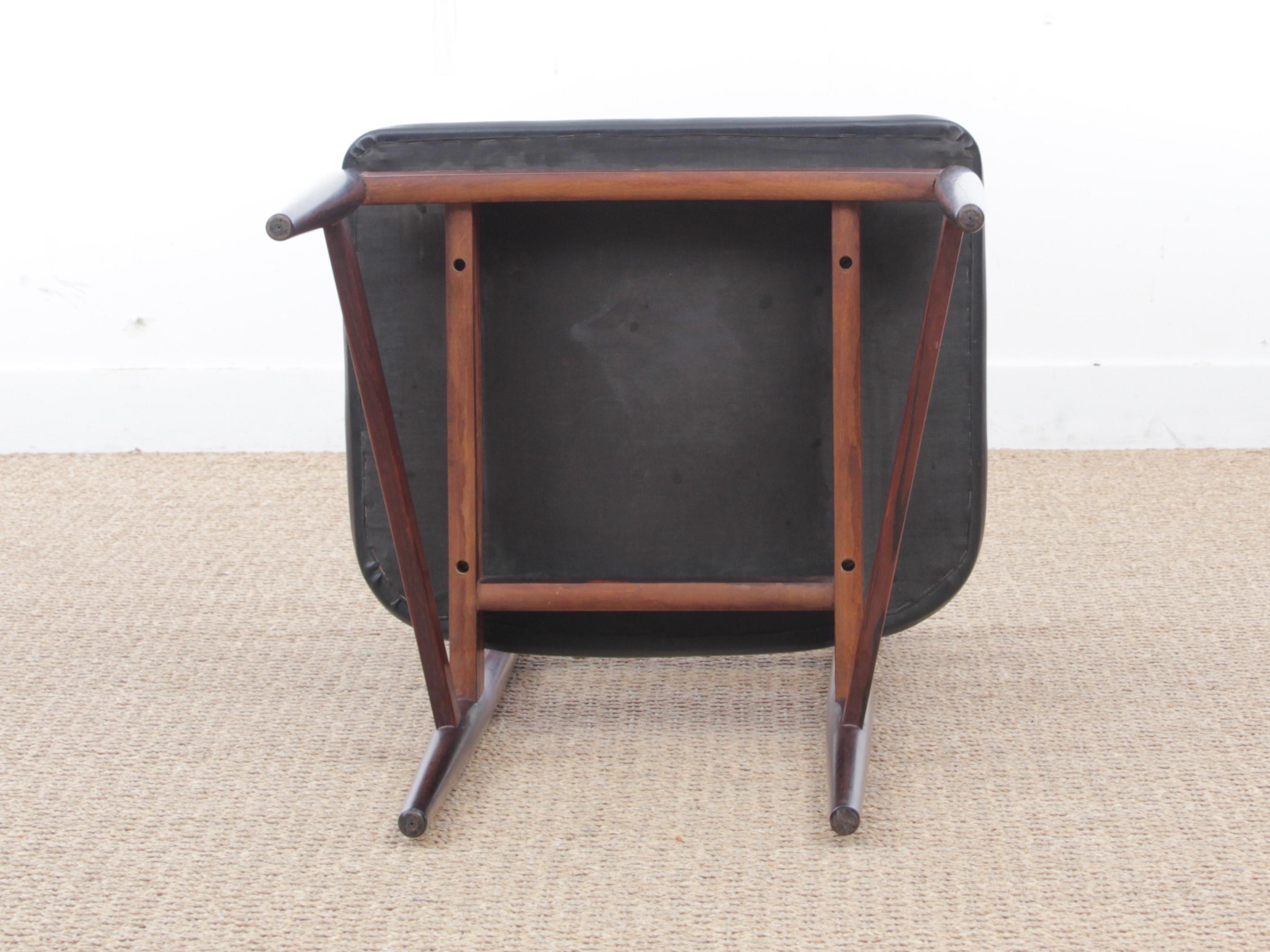 Mid-Century Modern Danish Set of Four Chairs in Rosewood by Poul Hundevad 2