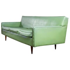 Vintage Mid-Century Modern Vinyl Sofa by Milo Baughman for Thayer Coggin