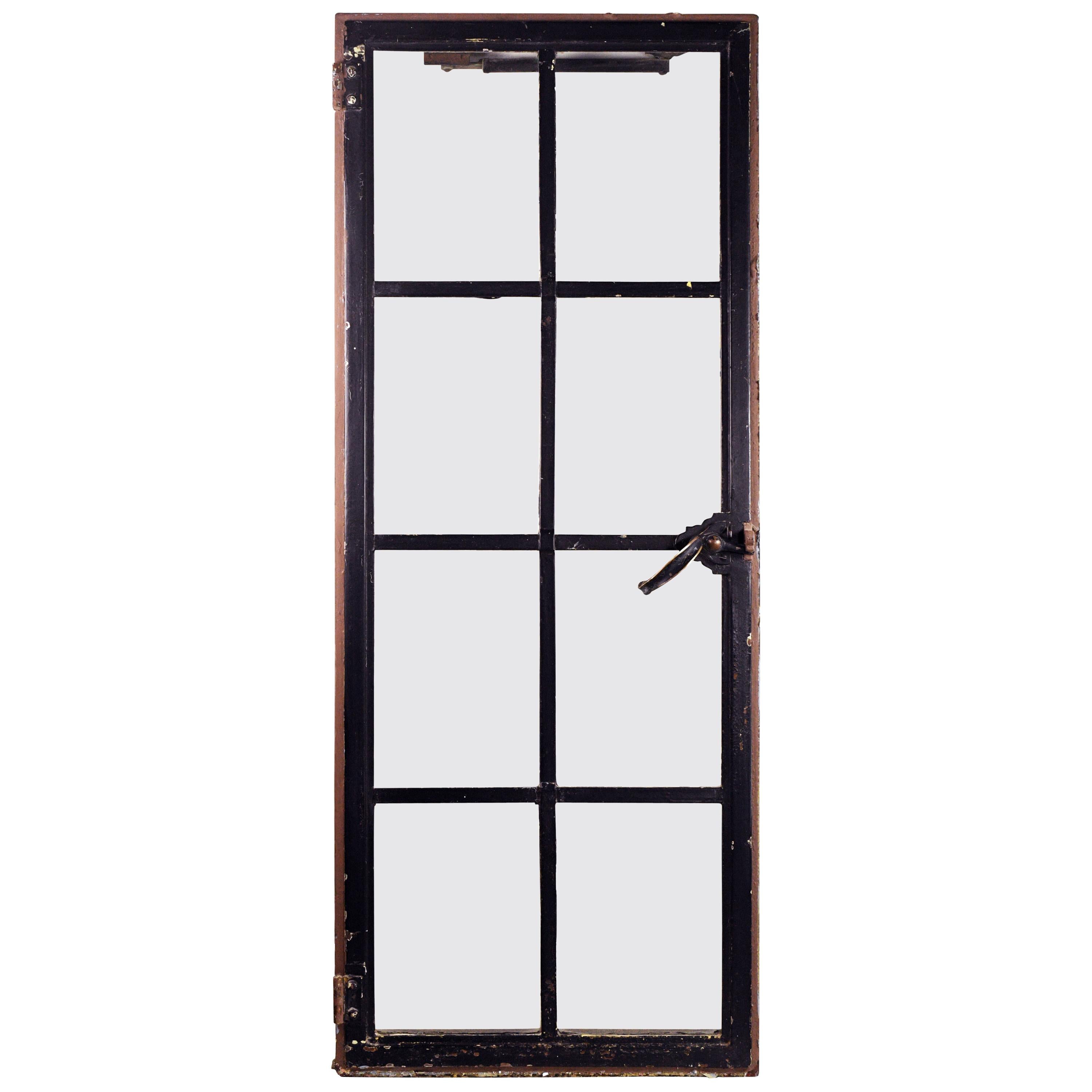 Iron Frame Window with Tempered Glass