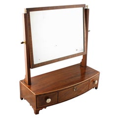 Georgian Bow Fronted Dressing Mirror
