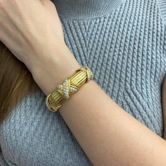 Chaumet Gold and diamond cuff bracelet