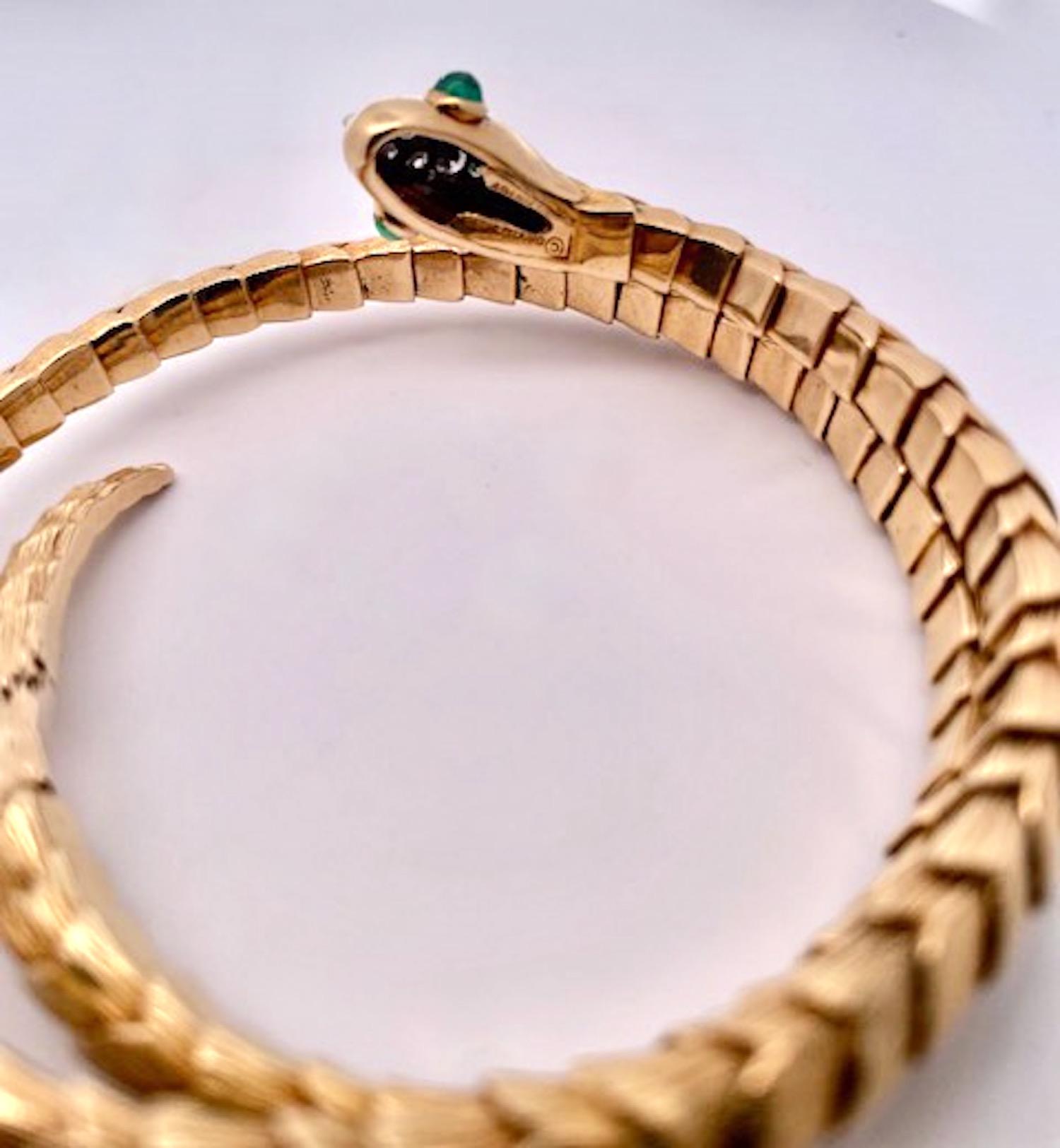 David Webb Rare Snake Bracelet 18K 1