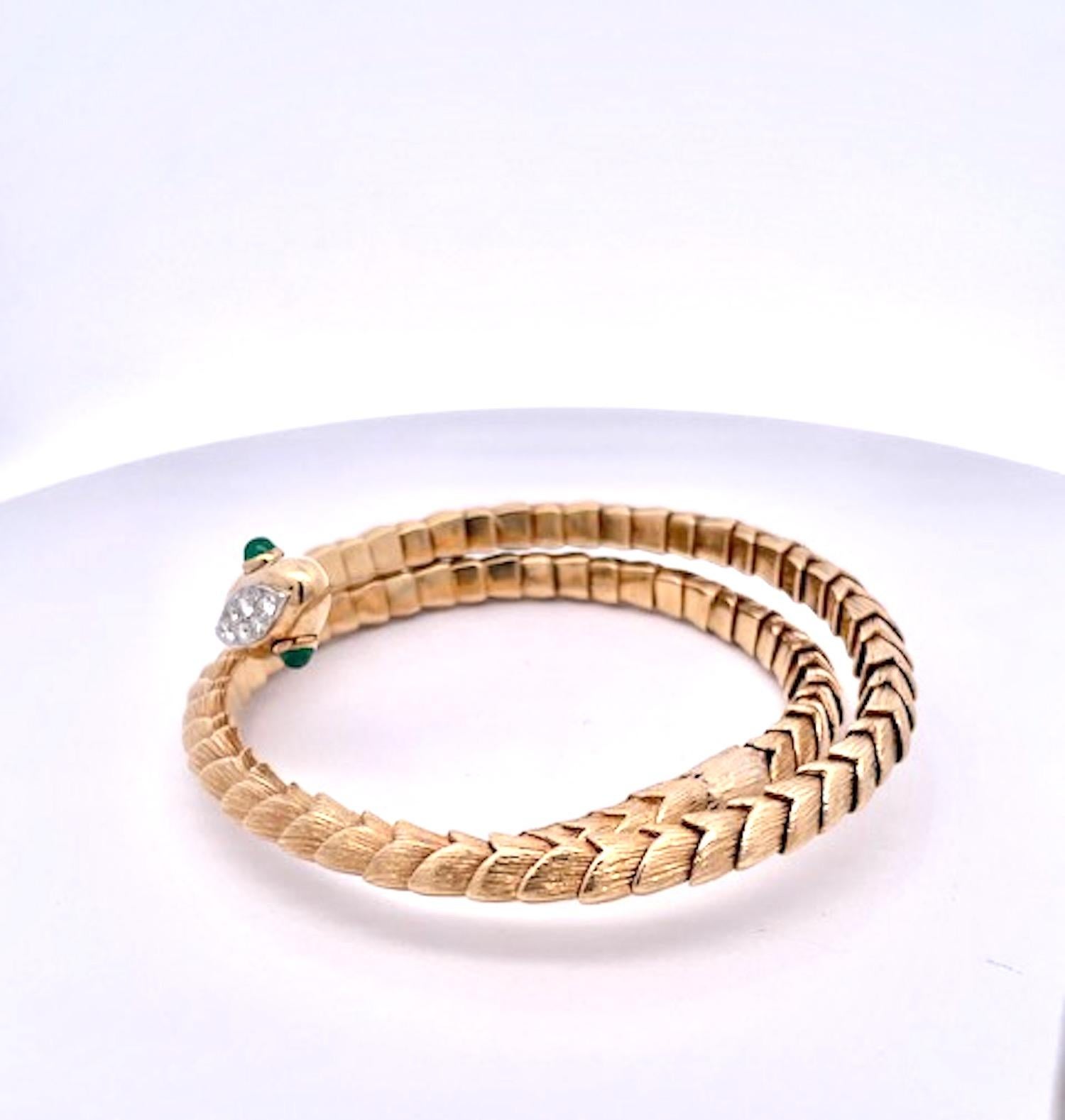 David Webb Rare Snake Bracelet 18K 2