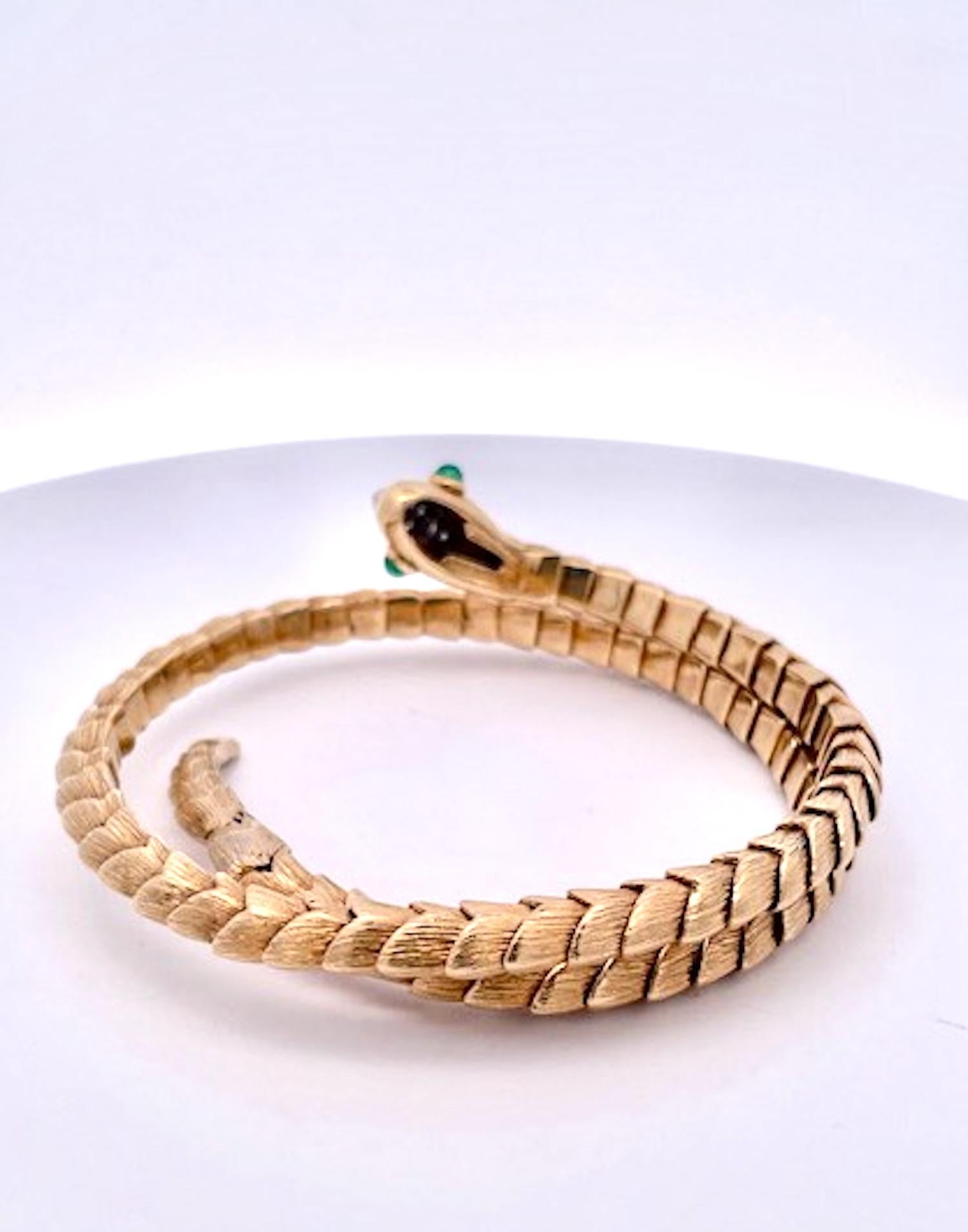 David Webb Rare Snake Bracelet 18K 3