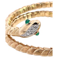 David Webb Rare Snake Bracelet 18K