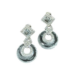 David Webb Rock Crystal Earrings