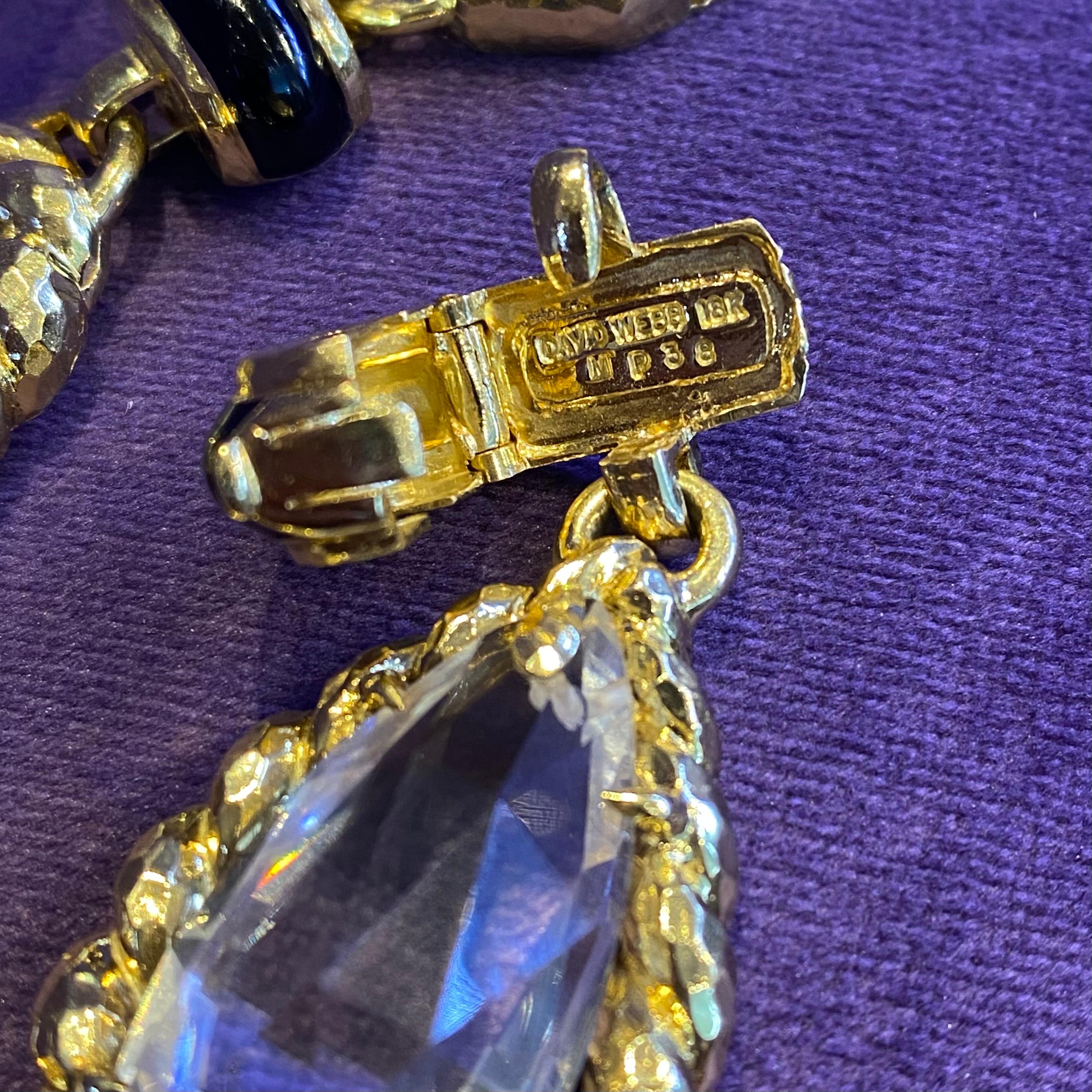 David Webb Rock Crystal Necklace  For Sale 1