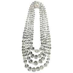David Webb Rock Crystal Necklace
