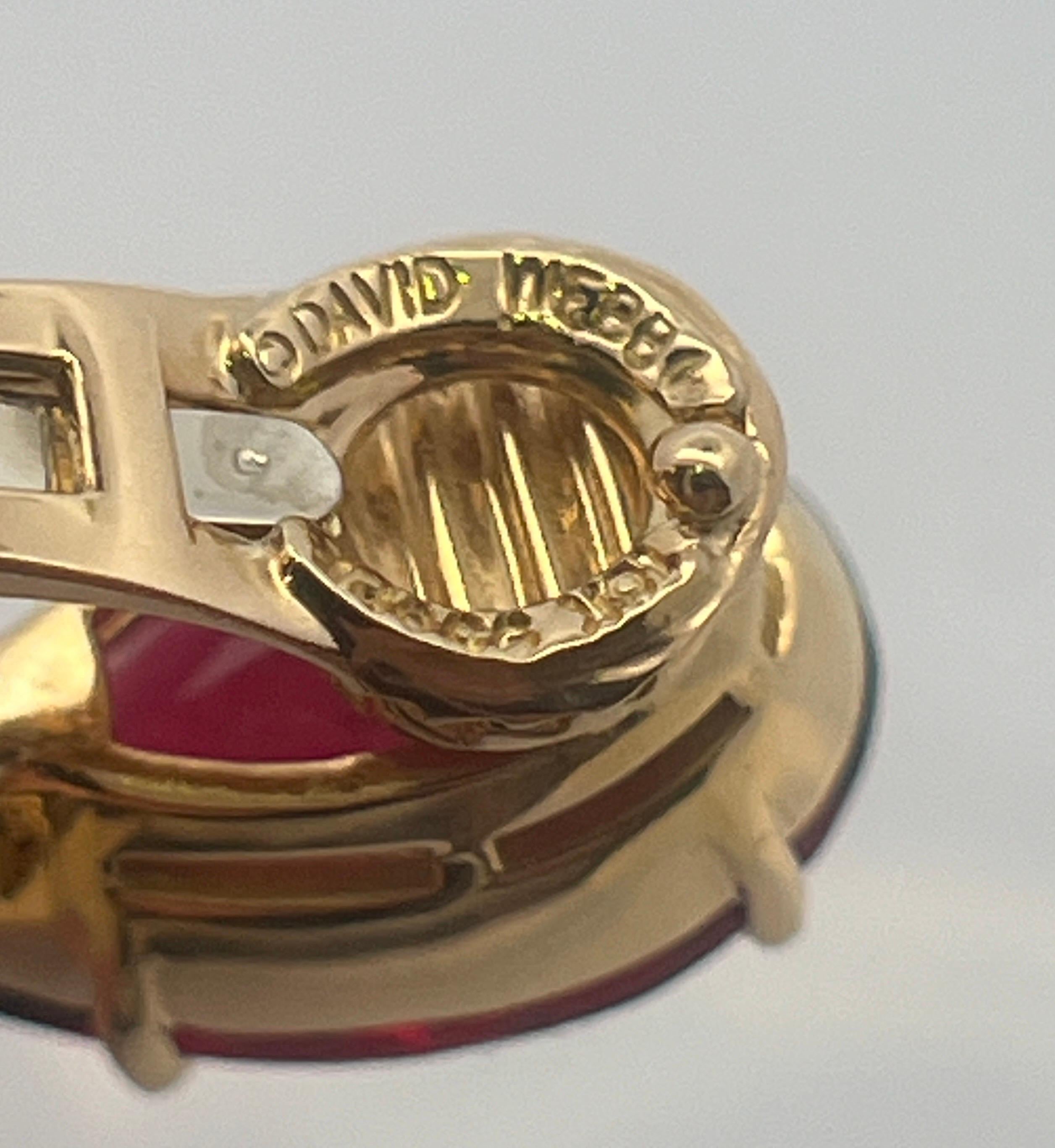 David Webb Set di collana e orecchini con diamanti in rubino e turchesi in vendita 2