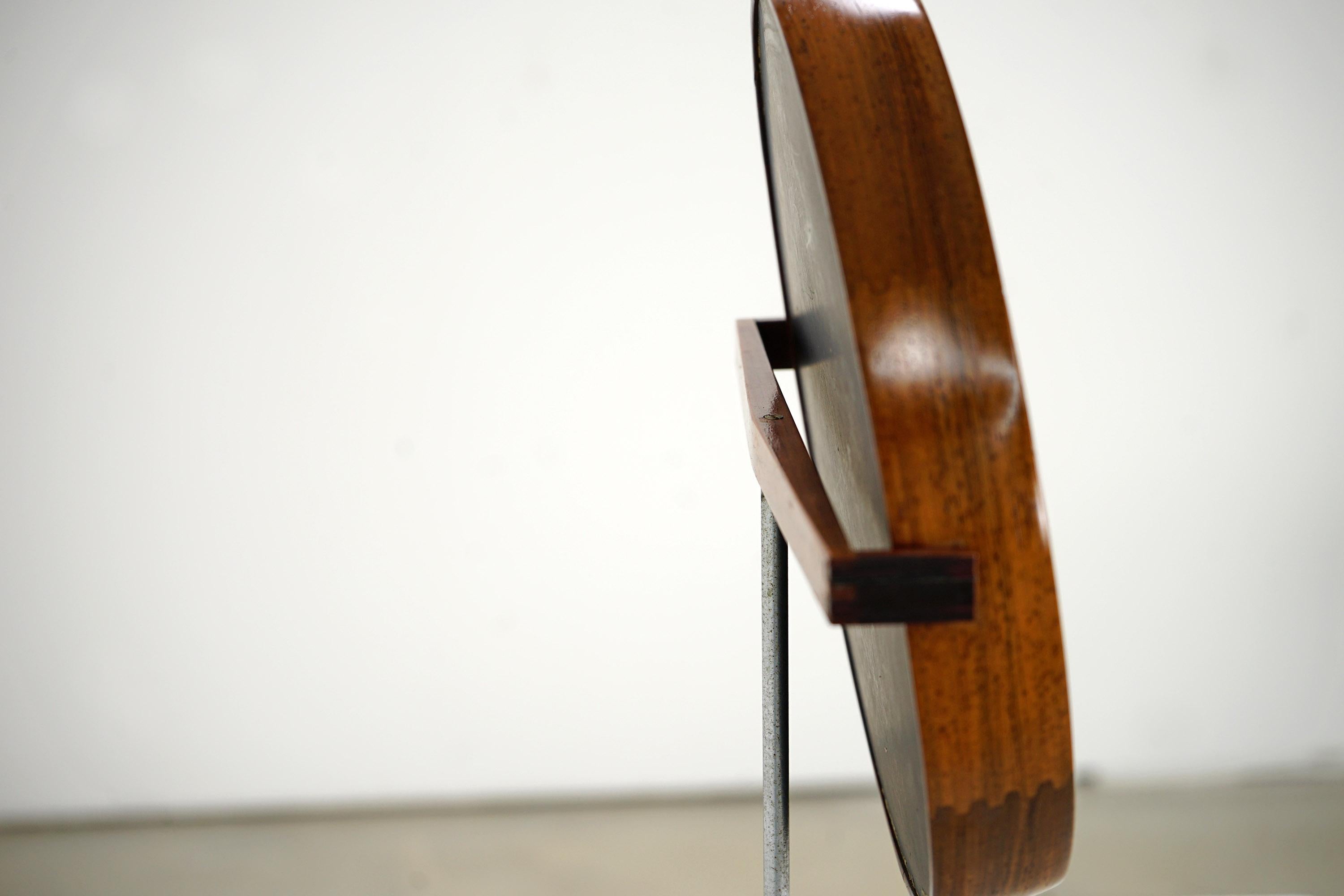 Steel Table Mirror by Uno and Östen Kristiansson, 1960s